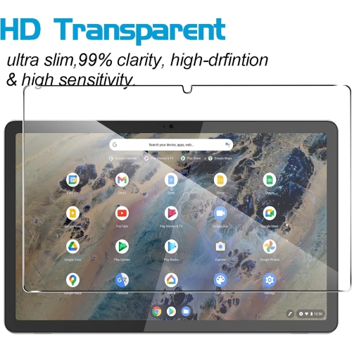 [2 Pack] Screen Protector for Lenovo Chromebook Duet 3, Tempered Gl, Anti-Scratch, 9H Hardness