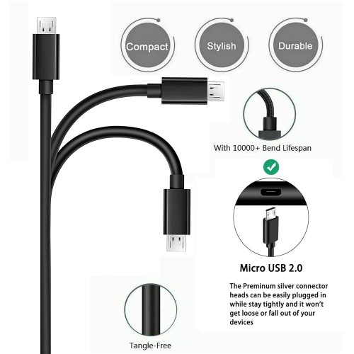 5FT Replacement Mirco USB Charger Charging Cable Power Cord for OneTouch Verio Flex (Not Compatible with OneTouch Verio