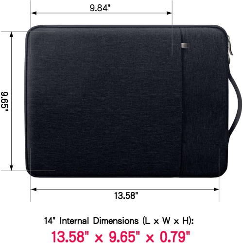 RAINYEAR 14 Inch Laptop Sleeve Case Compatible with 14" Notebook Computer Chromebook,14 MacBook A2442 Handbag