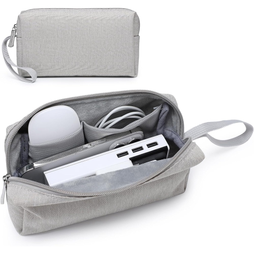 HYZUO  Portable Electronics Organizer Bag, Carrying Case for Cellphone Charger Power Bank Cords Stylus Pens Mouse