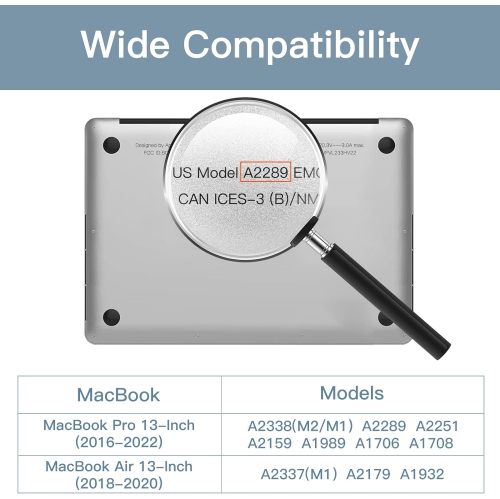 Protecteur d'écran pour MacBook Pro de 13&nbsp;po / MacBook Air de 13&nbsp;po (2018-2020, M1), antireflet