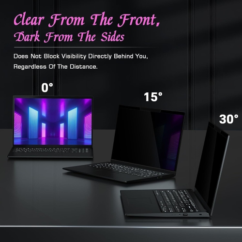 Magnetic Laptop Privacy Screen 14 Inch - Computer Screen Privacy Shield, Anti-Glare Blue Light