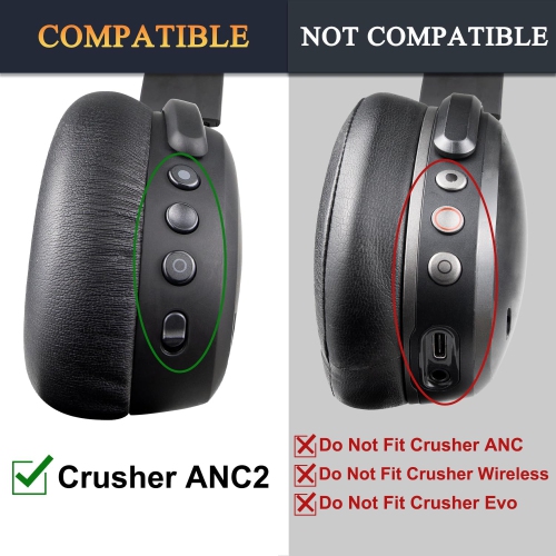 Earpads Replacement for Skullcandy Crusher ANC2/ANC 2 Over-Ear Noise Cancelling