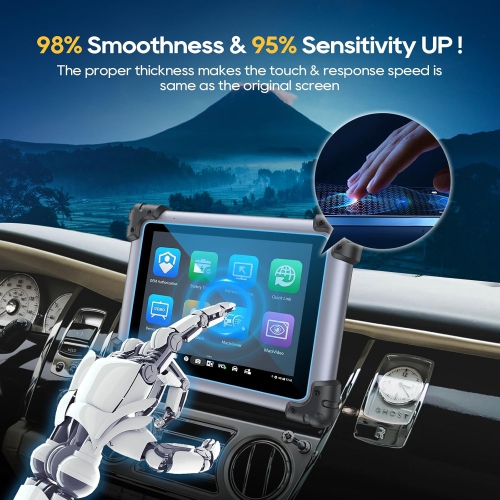 [2 PCS] PET Screen Protector Replacement for Autel Maxisys Elite 9.7 Inch Screen Center Touch Protective Film