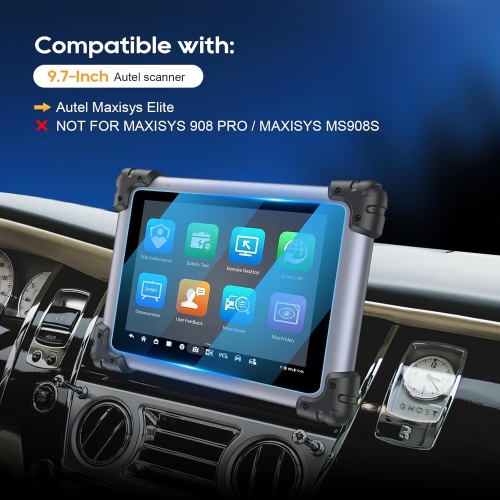 [2 PCS] PET Screen Protector Replacement for Autel Maxisys Elite 9.7 Inch Screen Center Touch Protective Film