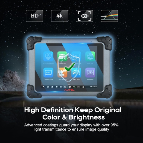 [2 PCS] PET Screen Protector Replacement for Autel Maxisys Elite 9.7 Inch Screen Center Touch Protective Film