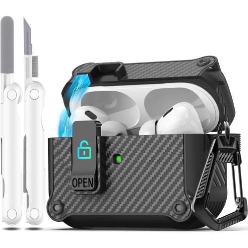 Airpods Pro Case with Auto Secure Lock, Compatible with Airpods Pro 2