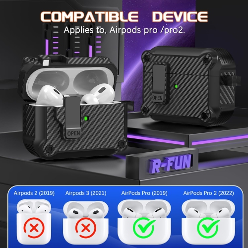 Airpods Pro Case with Auto Secure Lock, Compatible with Airpods Pro 2