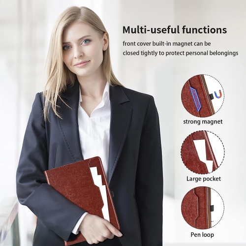 Case for Lenovo Tab M10 Plus 3rd Gen 2022 10.6 inch - [Hand Strap] Multi-Angle Viewing Stand PU Leather Tablet Case