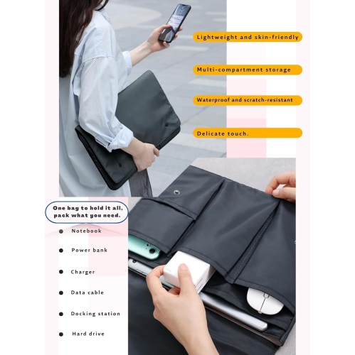 Latop Sleeve Bag 13 inch Waterproof Dustproof Protective Case Notebook Tablet Laptop Cover Case with Inner