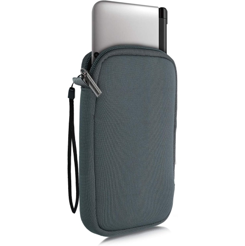 Étui de transport compatible avec la Nintendo 3DS XL - Pochette de console en néoprène avec fermeture à glissière - Gris