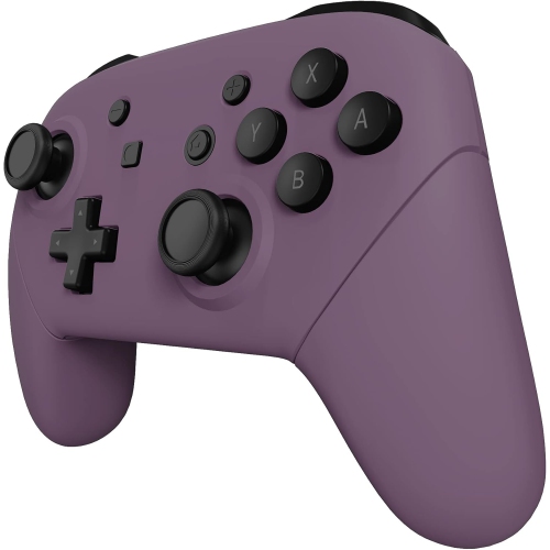 Dark Grayish Violet Faceplate Backplate Handles for Nintendo Switch Pro Controller, Soft Touch DIY