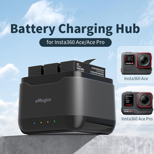 Station de chargement compatible avec Insta360 Ace Pro/Insta360 Ace Fast y Charger y Charging Butler Action