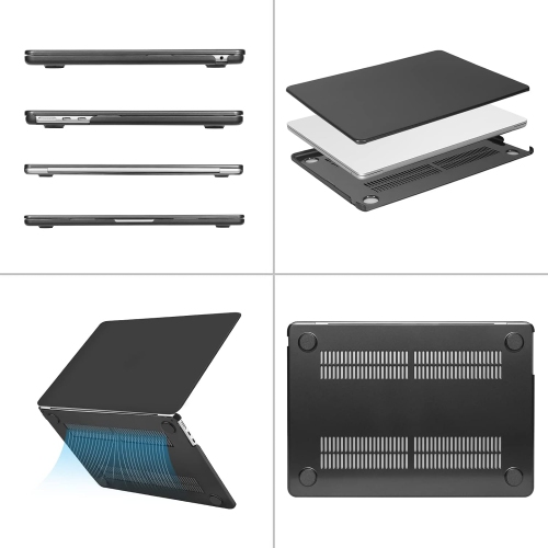 Compatible with MacBook Air 13 inch Case 2024 2023 2022 M3 A3113 M2 A2681 Touch ID, Hard Case&Keyboard