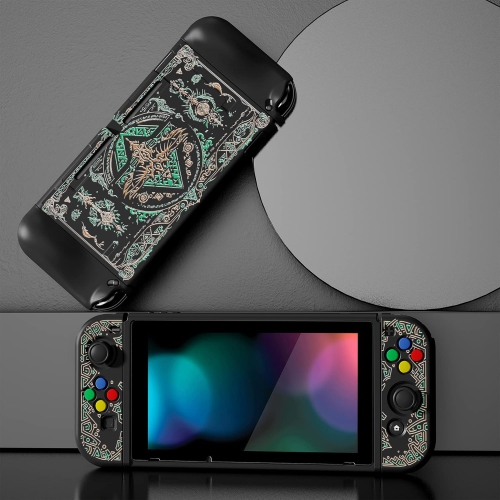 ZealProtect Soft Protective Case for Nintendo Switch, Flexible Cover Protector for Switch with Tempered Gl