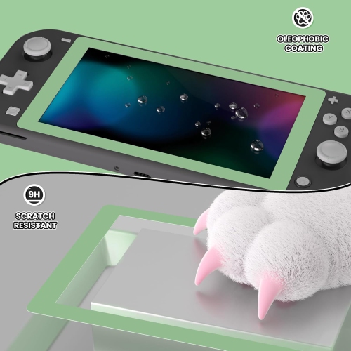 2 Pack Matcha Green Border Transparent HD Clear Saver Protector Film, Tempered Gl Screen Protector