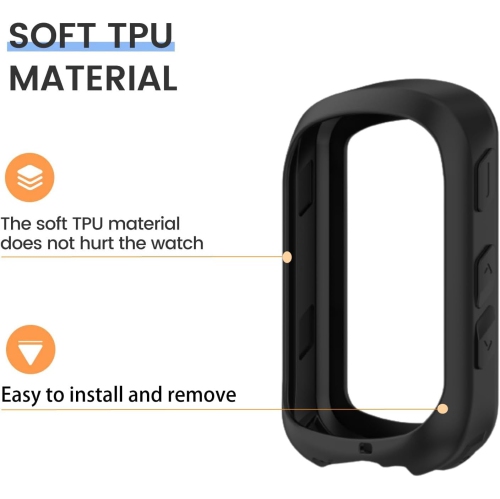 Case for Garmin Edge 540/Garmin Edge 840/Edge 840 Solar/Edge 540 Solar + Screen Protector, Shock-Absorption