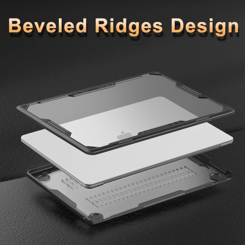 Compatible with MacBook Air 15 inch Case 2023 2024 M3 A3114 M2 A2941 Touch ID, Symmetric Geometric Heavy Duty