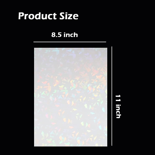 18Pcs Translucent Printable Vinyl Sticker Paper Waterproof Holographic Printer Paper