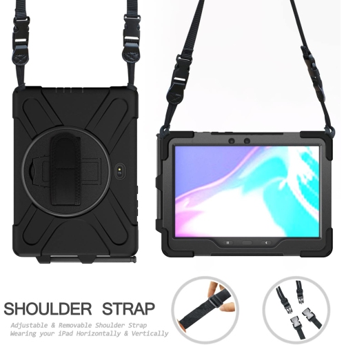 Case for Samsung Galaxy Tab Active Pro 10.1 Inch SM-T540/SM-T547, 360 Degree Swivel Kickstand Hand Shoulder