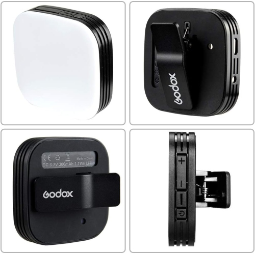 M32 Mobilephone Lighting Round Light for Camera, Rechargeable y, On-Camera Video Lights for iPhone iPad