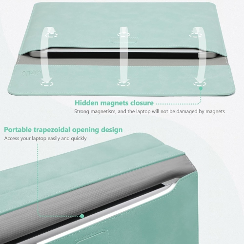 13.3-14 Inch Laptop Sleeve Cover with Case Stand Feature for MacBook Pro 14 M3/M2/M1 Pro/Max A2992 A2918 A2779