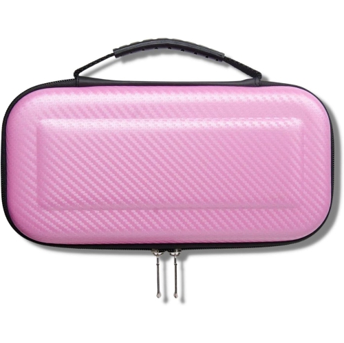 Protective Travel Carrying Case Compatible with Nintendo Switch - Hard Shell Carry Storage Bag with Handle