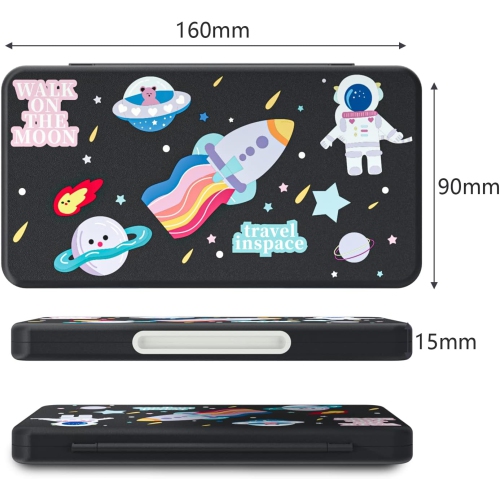 Game Storage Case for 24 Nintendo Switch Games, Switch Game Case - Space Theme