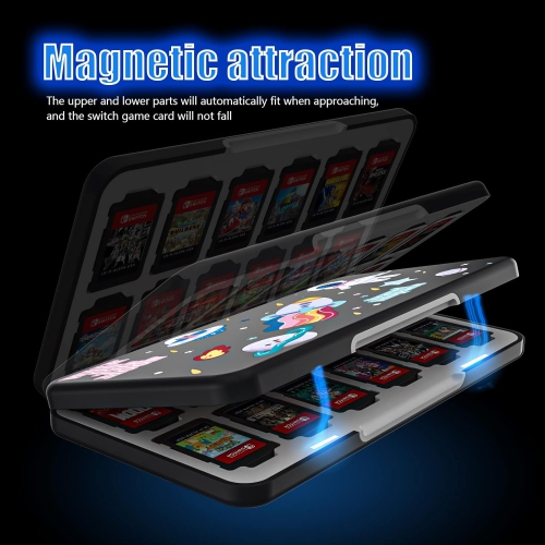 Game Storage Case for 24 Nintendo Switch Games, Switch Game Case - Space Theme