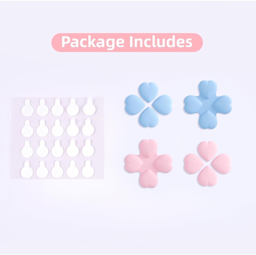 Silicone Cross D-Pad Button Caps Set Heart Shape Joystick Cover - ABXY Key Buttons Sticker Compatible