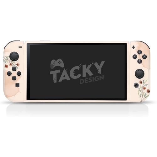 Habillage fleur compatible avec l'habillage Nintendo Switch O - Vinyle aquarelle Autocollants Nintendo Switch O de 3 M
