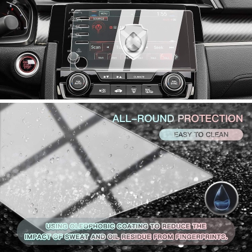 Gl Screen Protector for Civic 2020 2019: Car Navigation Display Touch Screen Protector for 2019+ Civic LX EX