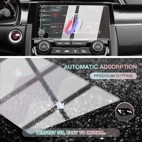 Gl Screen Protector for Civic 2020 2019: Car Navigation Display Touch Screen Protector for 2019+ Civic LX EX