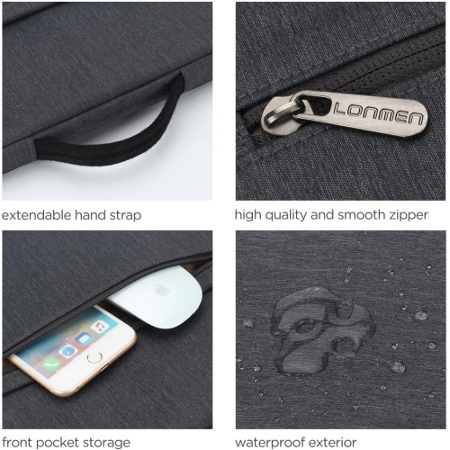 10.1 Inch Laptop Sleeve Case Water-resistant Tablet Protective Carrying Handle Bag for 10.5" iPad Pro/9.7" iPad