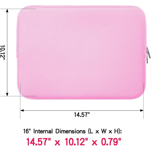 RAINYEAR 16 Inch Laptop Sleeve Protective Soft Case Padded Zipper Cover Carrying Computer Bag Specially Compatible