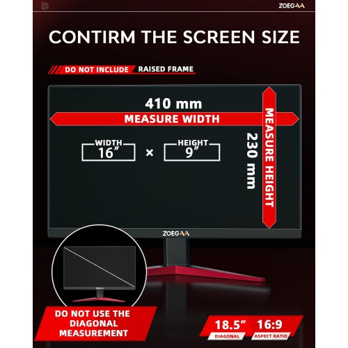 (2 Pack) Laptop Privacy Screen 18.5 Inch Compatible With Lenovo Hp Dell Acer Asus Thinkpad Envy Xps, 16:9 Aspect