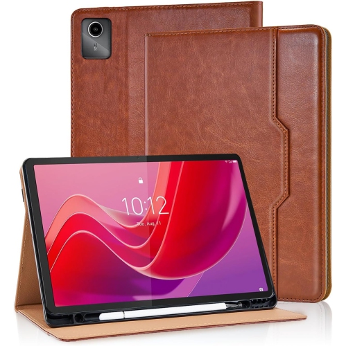 Étui pour Lenovo Tab M11 11&nbsp;po 2024 Étui avec support de visionnement à angles multiples avec languette pour dragonne