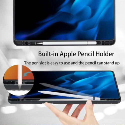 Étui pour Lenovo Tab M11 11 po 2024 Étui avec support de visionnement à angles multiples avec languette pour dragonne