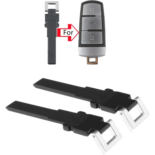 2Pcs Emergency Key Blade Replacement Compatible with VW CC 2009-2011 Compatible with Pat 2006-2010 Emergency Key Fob