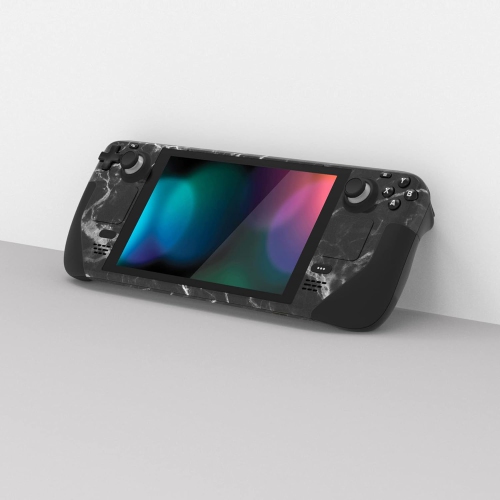 Ensemble complet de décalcomanies protectrices pour Steam Deck LCD, revêtement en vinyle pour Steam Deck O - Noir