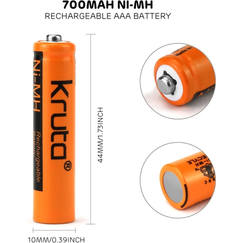 NI-MH AAA Rechargeable y 1.2V 700mah hhr-55aaabu AAA ies for Panasonic Cordless Phones, Remote