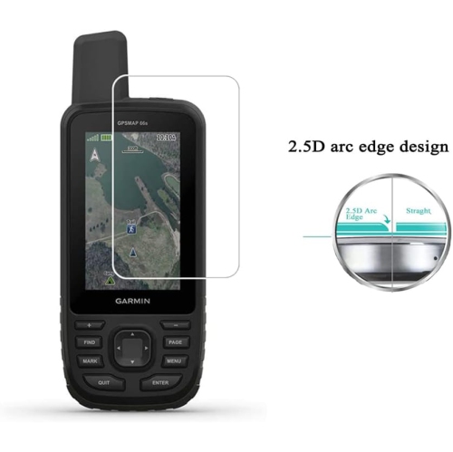 Protecteur d'écran Zshion Compatible avec Garmin GPSMAP 66i 66s 66ᵉʳ 66sr,9H Dureté Pellicule protectrice en verre trempé