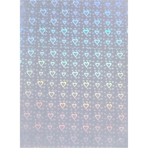 Feuille stratifiée à froid à superposition laminée à froid à motif de cœur, format A4, 25 feuilles, recto verso, auto-adhésives plastifiantes de qual