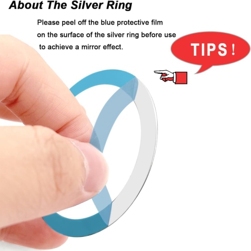 6 Pack Universal Metal Rings Sticker Compatible with MagSafe Magnetic Charger iPhone 13 12 Pro Mini Max,
