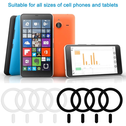 6 Pack Universal Metal Rings Sticker Compatible with MagSafe Magnetic Charger iPhone 13 12 Pro Mini Max,