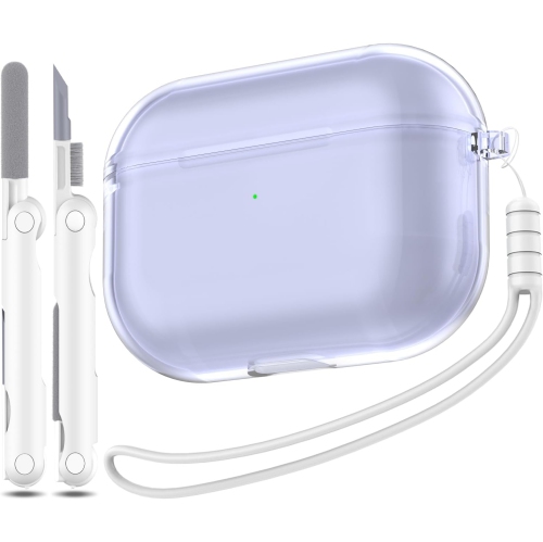 for Airpods Pro Generation Case Cover, Clear Soft TPU Transparent Military Grade Shockproof Protective Case