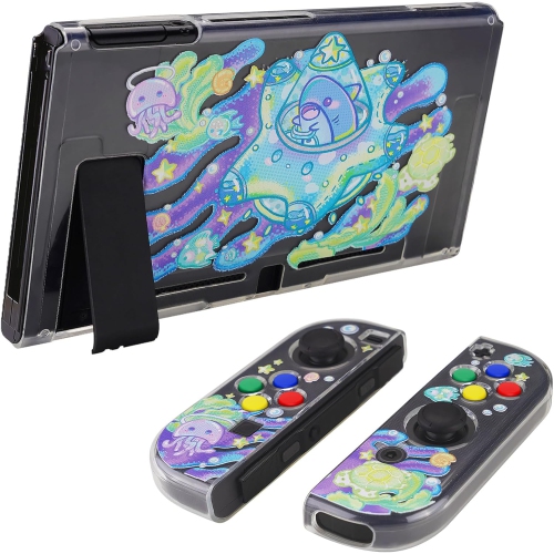 Transparent Protective Case for Nintendo Switch, Soft TPU Slim Case Cover for Nintendo Switch Joycon Console