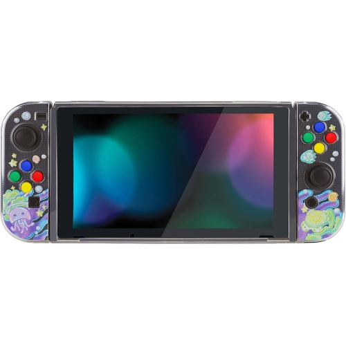 Transparent Protective Case for Nintendo Switch, Soft TPU Slim Case Cover for Nintendo Switch Joycon Console