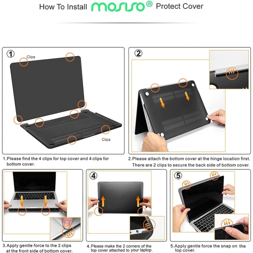Compatible with MacBook Pro 13 inch Case 2024-2016 M2 A2338 M1 A2289 A2251 A2159 A1989 A1706 A1708, Hard