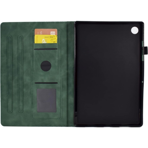 Lenovo Tab M10 Plus 10.6" 3rd Gen 2022 Case, Pu Leather Embossed Pattern Stand Folio Tablet Cover with [